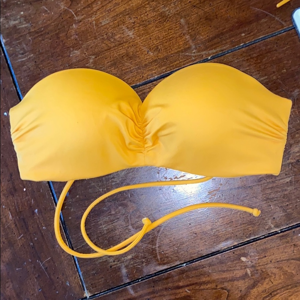 PINK bandeau swim TOP only